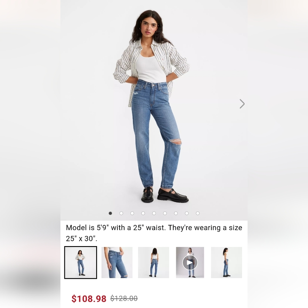 Levi's Prenium 80s MOM Jean Classic Blue Women's Jeans